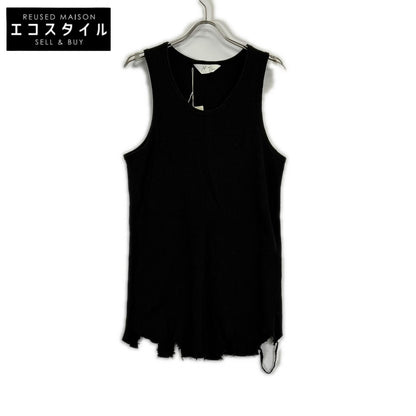 ANCELLM アンセルム 26SS ANC-STD-CT04 ブラック DAMAGE WAFFLE TANK トップス