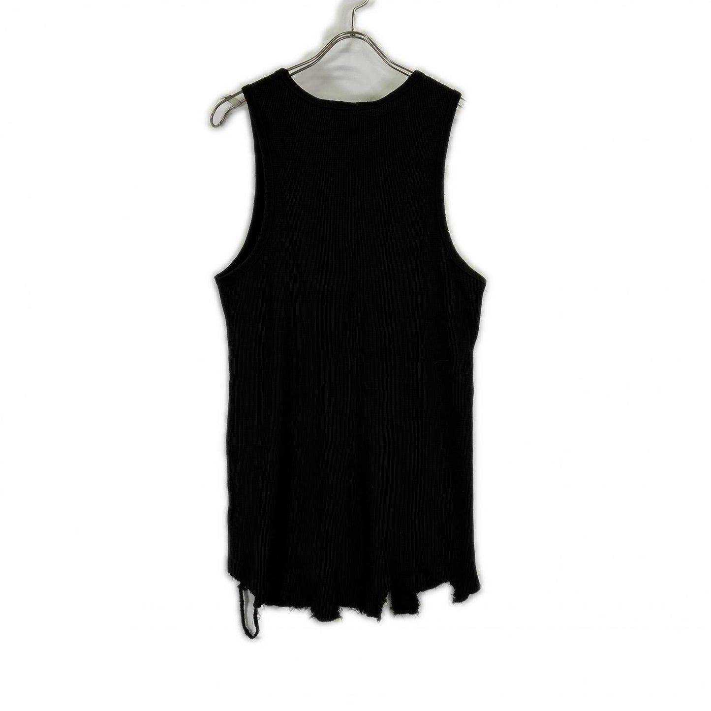 ANCELLM アンセルム 26SS ANC-STD-CT04 ブラック DAMAGE WAFFLE TANK トップス