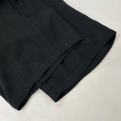 26SS ANC-PT122 ﾌﾞﾗｯｸ BELTED CREPE TUCK SLACKS ボトムス 2 メンズ
