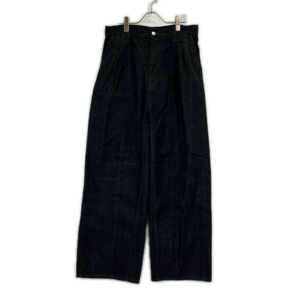 26SS YK26SS01189P ﾌﾞﾗｯｸ 3pleated Wide Leg Denim Trousers ボトムス 3 メンズ