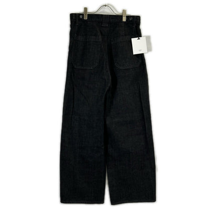 26SS YK26SS01189P ﾌﾞﾗｯｸ 3pleated Wide Leg Denim Trousers ボトムス 3 メンズ