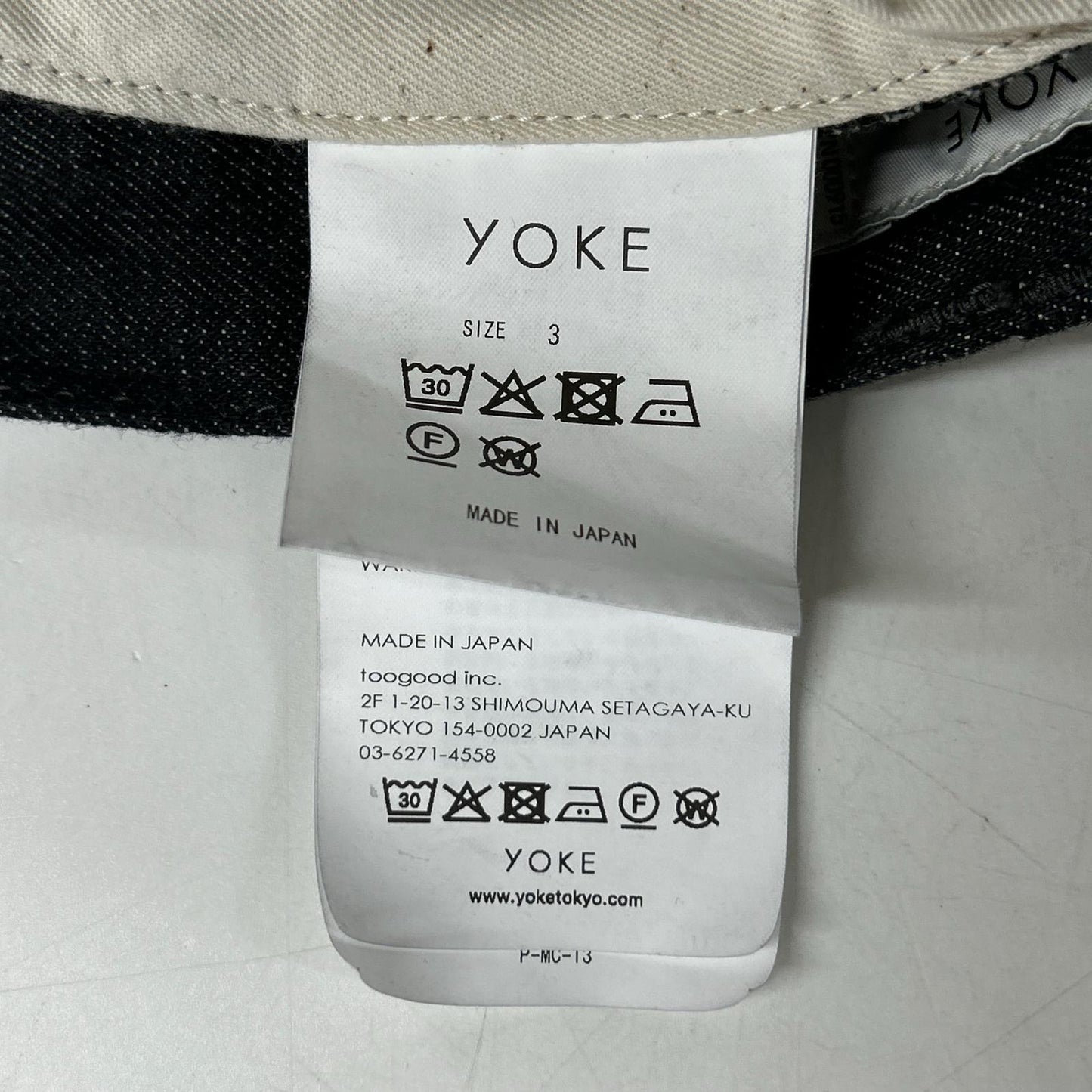 26SS YK26SS01189P ﾌﾞﾗｯｸ 3pleated Wide Leg Denim Trousers ボトムス 3 メンズ
