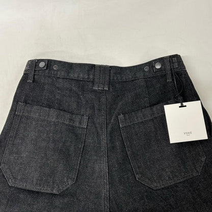 26SS YK26SS01189P ﾌﾞﾗｯｸ 3pleated Wide Leg Denim Trousers ボトムス 3 メンズ