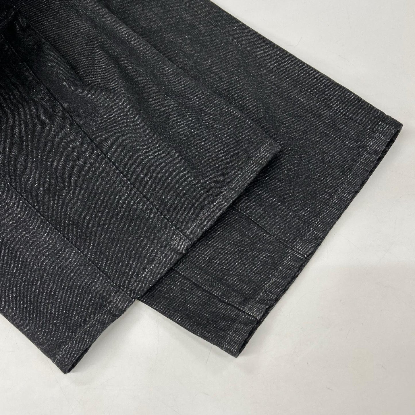 26SS YK26SS01189P ﾌﾞﾗｯｸ 3pleated Wide Leg Denim Trousers ボトムス 3 メンズ