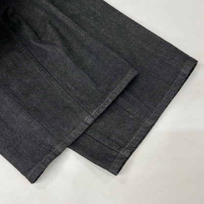 26SS YK26SS01189P ﾌﾞﾗｯｸ 3pleated Wide Leg Denim Trousers ボトムス 3 メンズ