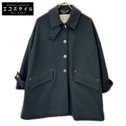 MACKINTOSH 麦金托什 L222MO1007FEX2K 海军蓝 羊毛 金色纽扣 HUNBIE 立领大衣 大衣
