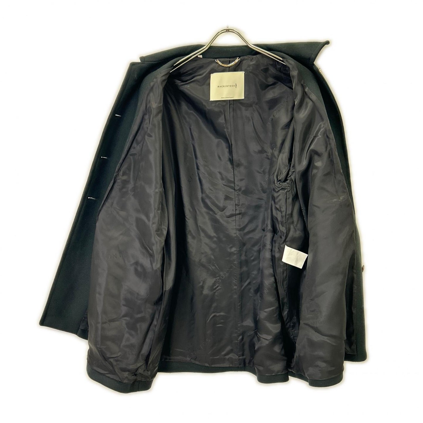 MACKINTOSH 麦金托什 L222MO1007FEX2K 海军蓝 羊毛 金色纽扣 HUNBIE 立领大衣 大衣