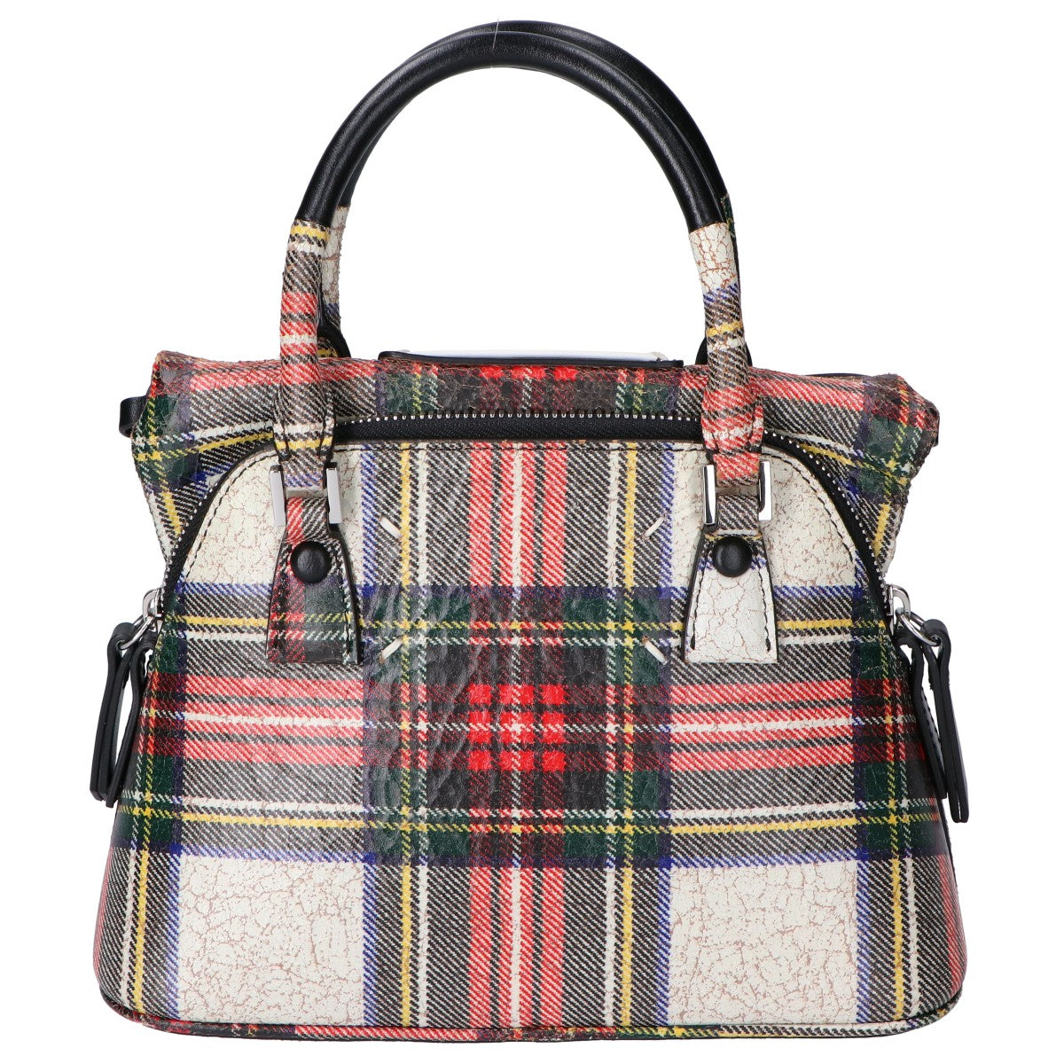 Maison Margiela 马吉拉 美品 国内正品 S56WG0081 5AC 微型小羊皮格纹压碎处理 2WAY链条单肩包 手提包