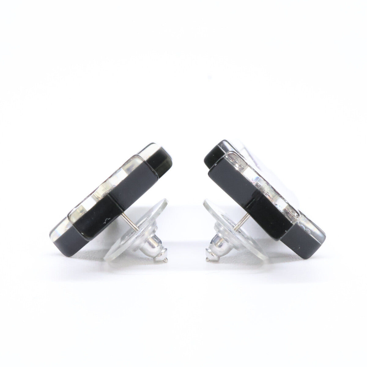 CHANEL シャネル 【美品】17K ラインストーン ココマーク シューティングスター ピアス