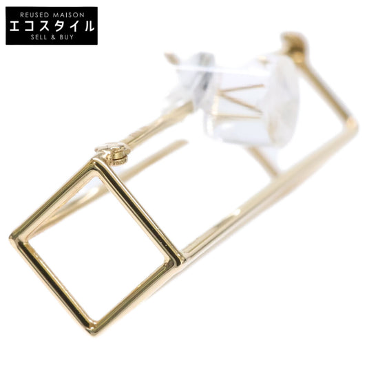 美品 750YG Rectangle Pierce 30/ﾚｸﾀﾝｸﾞﾙﾋﾟｱｽ30 ピアス レディース