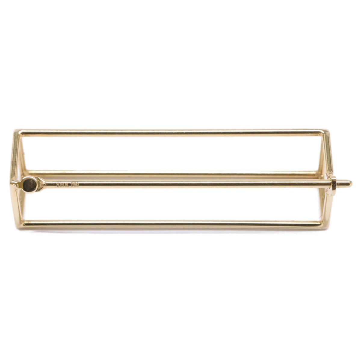 SHIHARA シハラ 美品 750YG Rectangle Pierce 30/レクタングルピアス30 ピアス