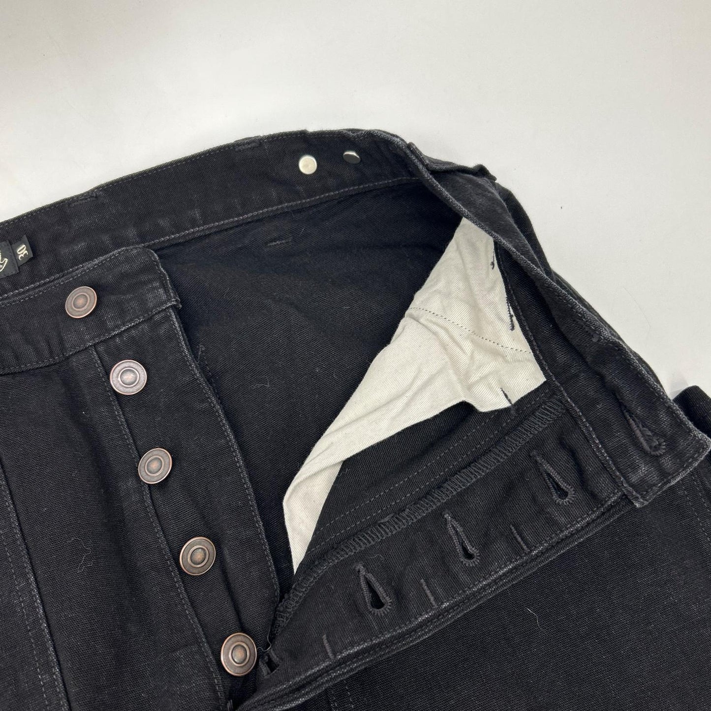【Union Special】24FW 2432003 黑色 MOTOR CYCLONE GARAGE 斩波器工装裤 下装 30 男士