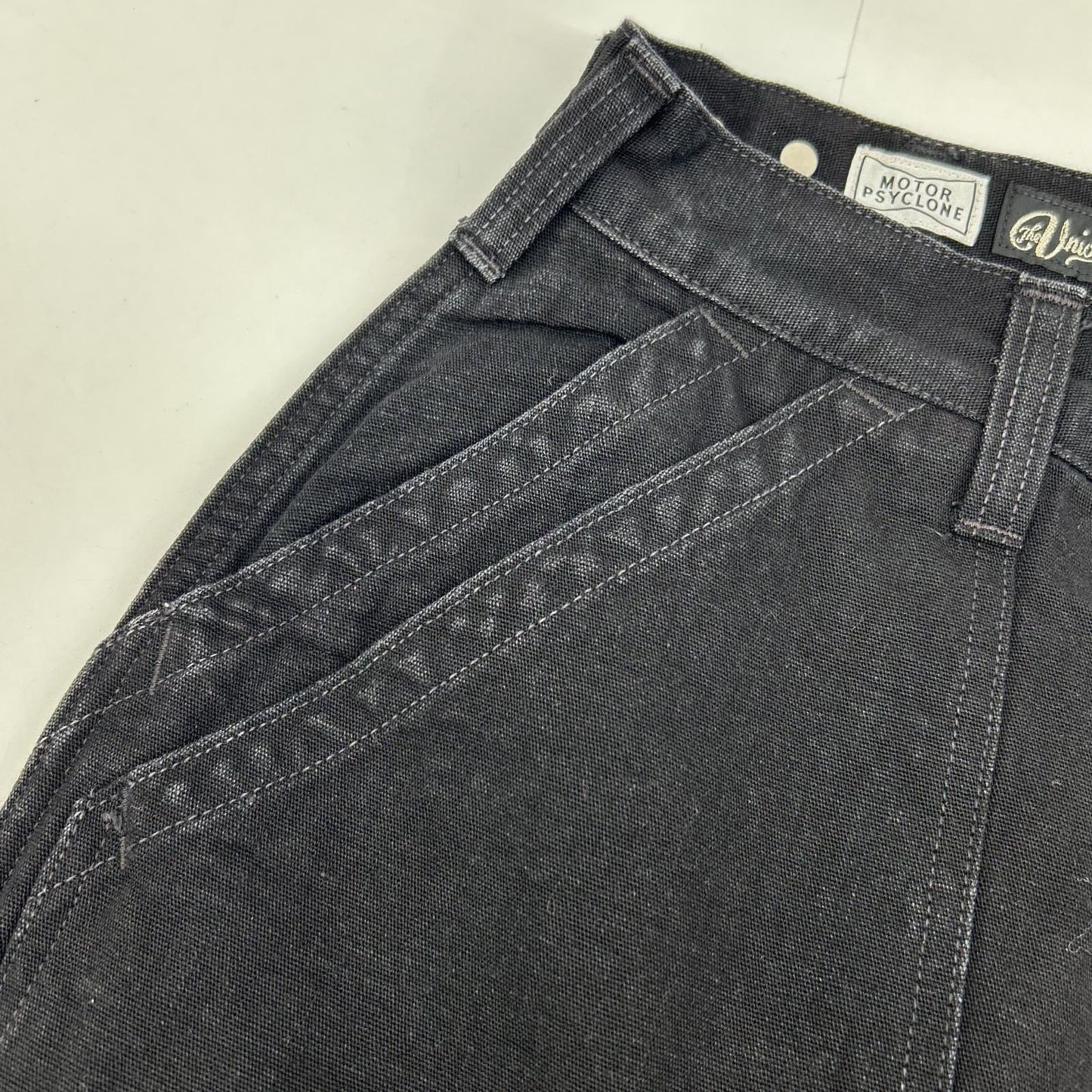 【Union Special】24FW 2432003 黑色 MOTOR CYCLONE GARAGE 斩波器工装裤 下装 30 男士