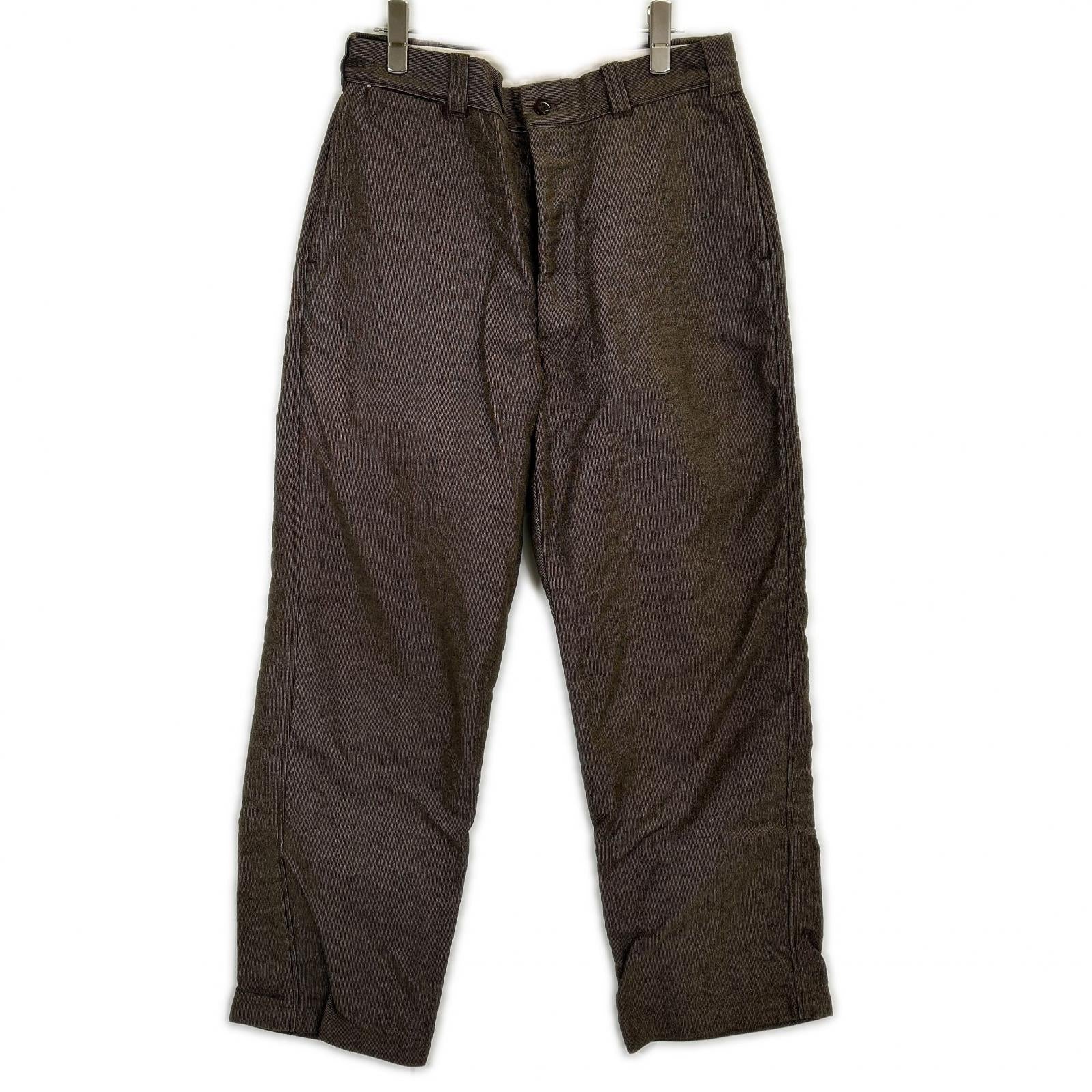 ZA-0226 ﾌﾞﾗｳﾝ 抜染ﾓｰﾙｽｷﾝ HONKY-TONK TROUSERS ﾜｰｸﾊﾟﾝﾂ ボトムス 30 メンズ