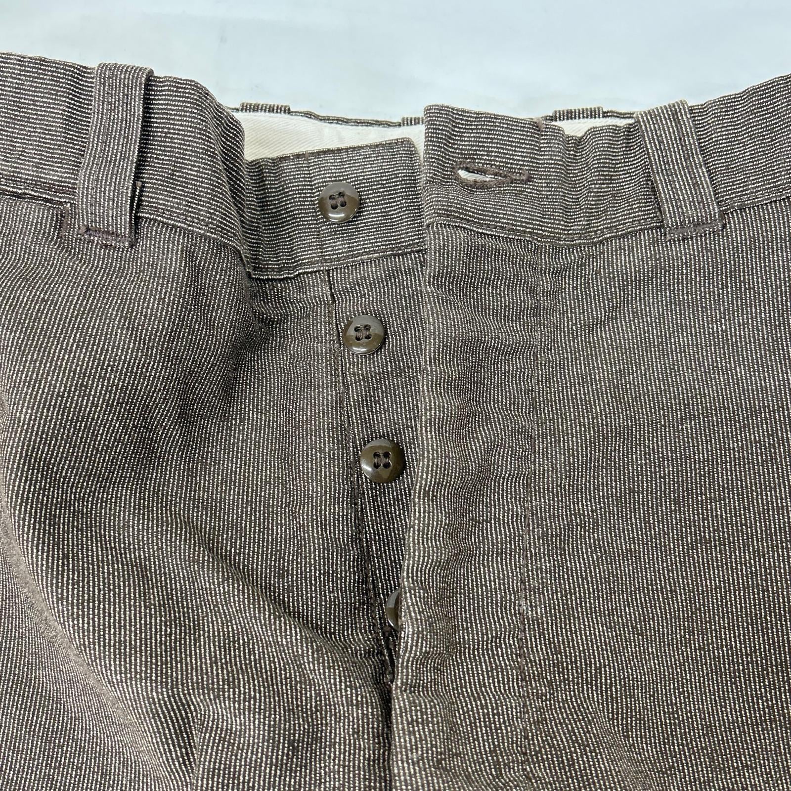 ZA-0226 ﾌﾞﾗｳﾝ 抜染ﾓｰﾙｽｷﾝ HONKY-TONK TROUSERS ﾜｰｸﾊﾟﾝﾂ ボトムス 30 メンズ