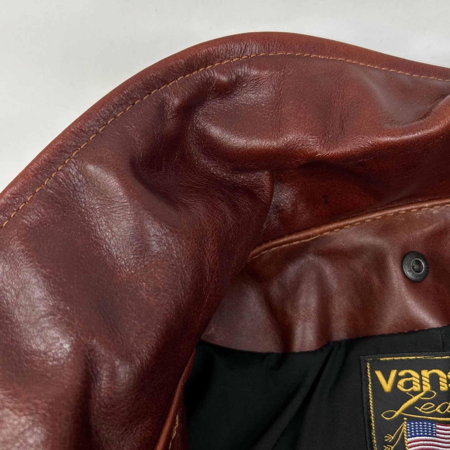 VANSON バンソン ブラウン 9Dオクタゴン シングルライダースジャケット ジャケット