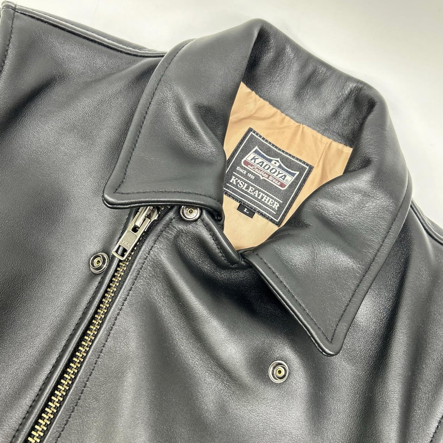 KADOYA カドヤ 【K's LEATHER】ブラック カウハイド ダブルライダースジャケット ジャケット