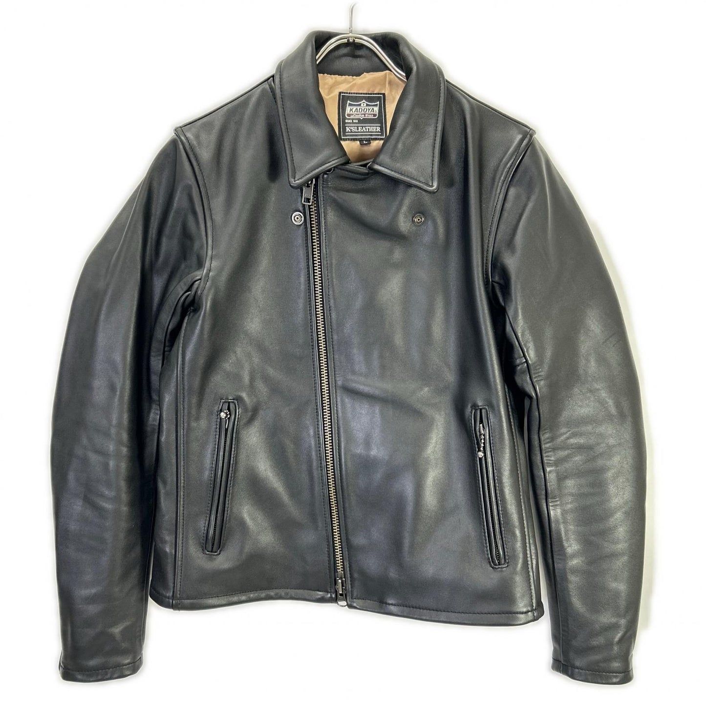 KADOYA カドヤ 【K's LEATHER】ブラック カウハイド ダブルライダースジャケット ジャケット