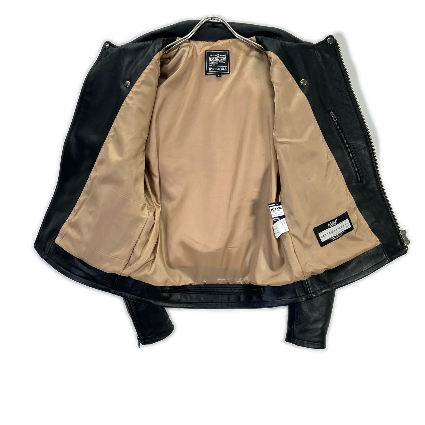 KADOYA カドヤ 【K's LEATHER】ブラック カウハイド ダブルライダースジャケット ジャケット