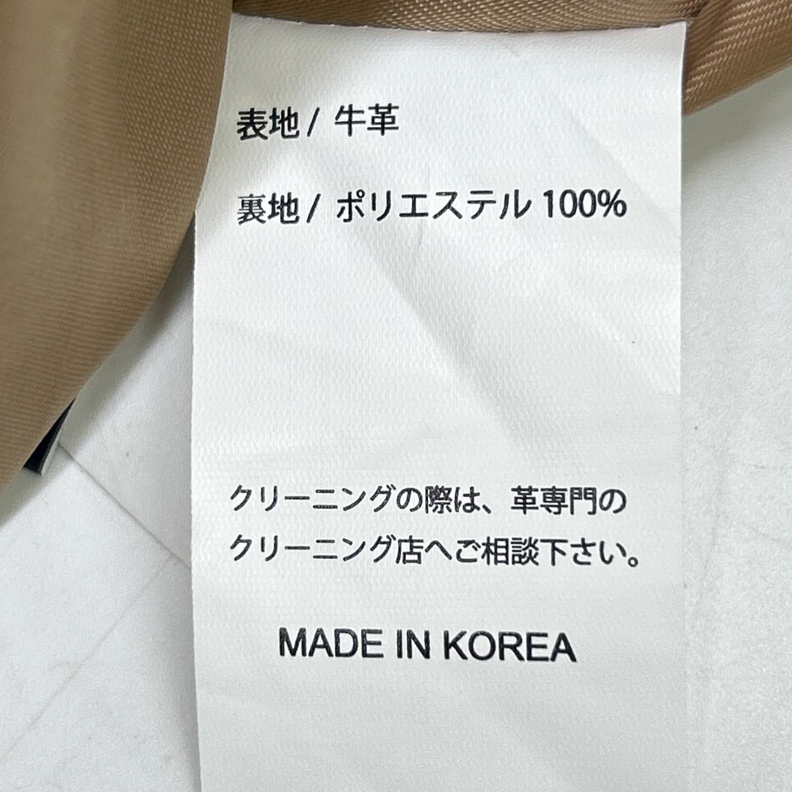 KADOYA カドヤ 【K's LEATHER】ブラック カウハイド ダブルライダースジャケット ジャケット