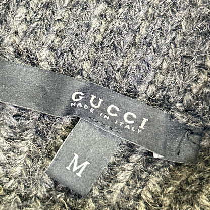 GUCCI グッチ 249086 グレー キャメル100 タートルネックノースリーブニット ベスト