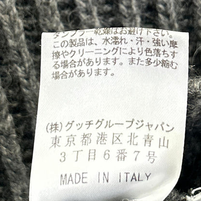 GUCCI グッチ 249086 グレー キャメル100 タートルネックノースリーブニット ベスト