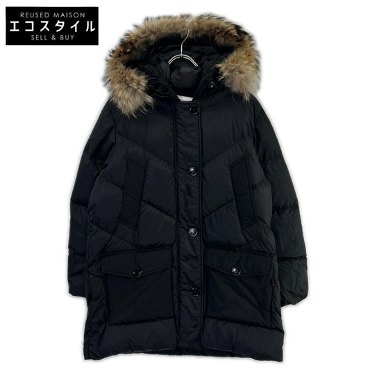 WOOLRICH ウールリッチ WWCPS2789 ブラック ナイロン ラクーンファー ダウンジャケット ジャケット