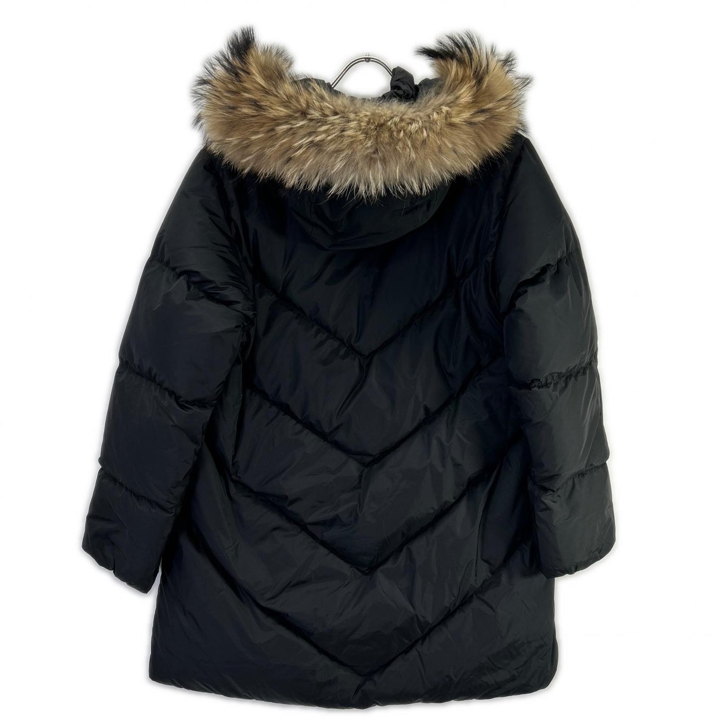WOOLRICH ウールリッチ WWCPS2789 ブラック ナイロン ラクーンファー ダウンジャケット ジャケット