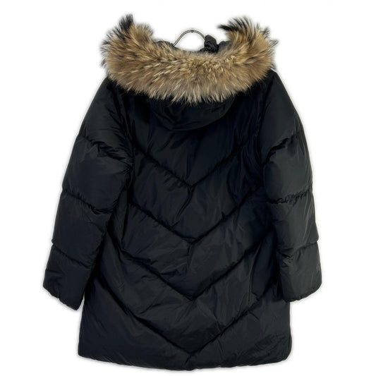 WOOLRICH ウールリッチ WWCPS2789 ブラック ナイロン ラクーンファー ダウンジャケット ジャケット
