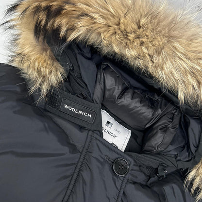 WOOLRICH ウールリッチ WWCPS2789 ブラック ナイロン ラクーンファー ダウンジャケット ジャケット