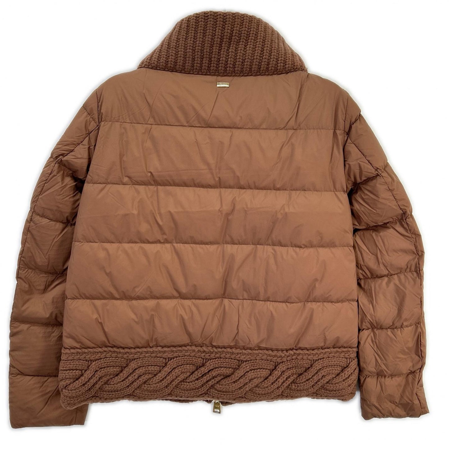 HERNO ヘルノ MP000129D-70064 ブラウン ニット×ナイロン切り替え ダウンジャケット ジャケット