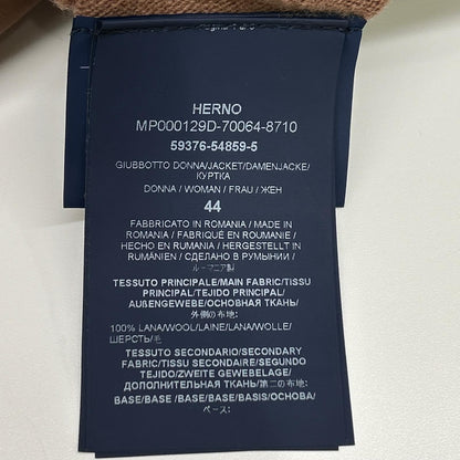 HERNO ヘルノ MP000129D-70064 ブラウン ニット×ナイロン切り替え ダウンジャケット ジャケット