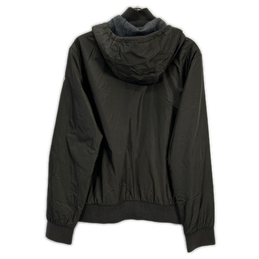 MONCLER モンクレール カーキ MAGLIA CARDIGAN ナイロン切り替え フーデッド ジップアップパーカ ジャケット