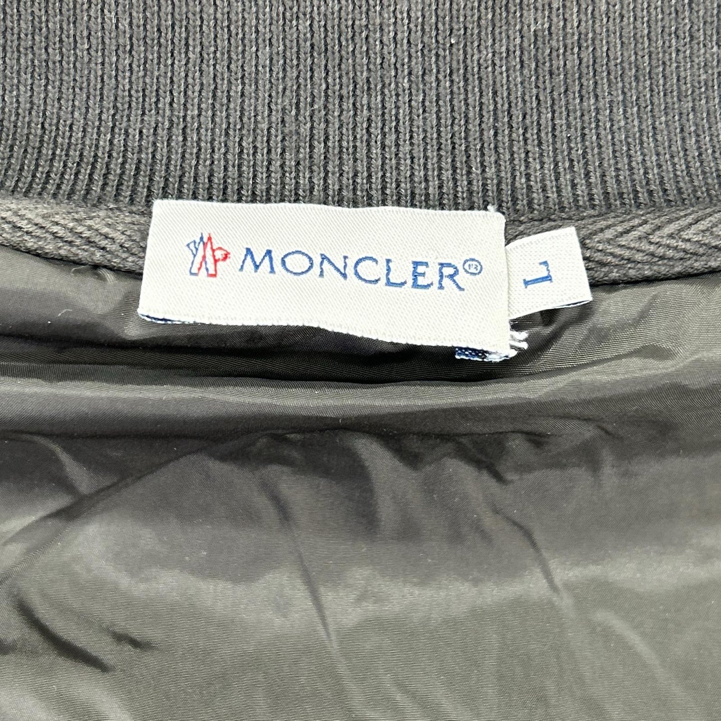 MONCLER モンクレール カーキ MAGLIA CARDIGAN ナイロン切り替え フーデッド ジップアップパーカ ジャケット