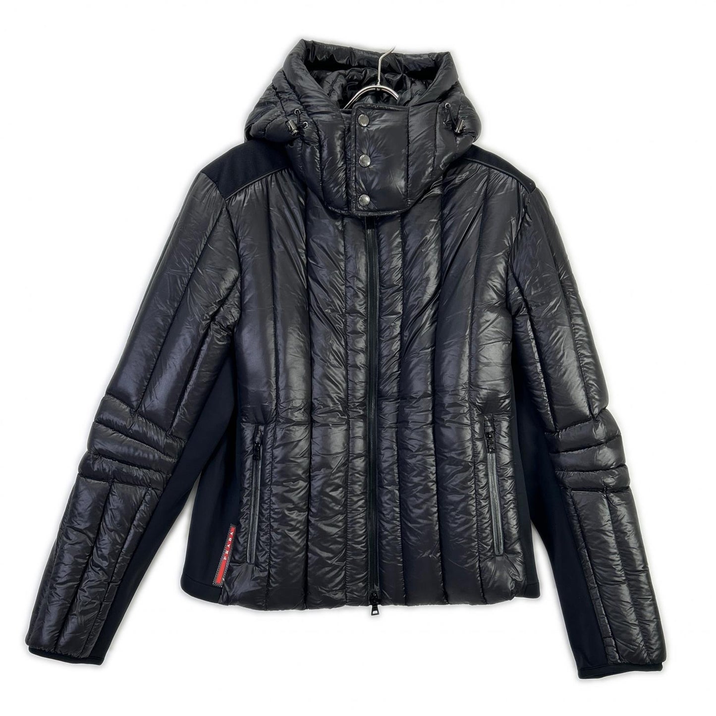 PRADA SPORT プラダスポーツ SGH580 ブラック ナイロン 切り替えダウンジャケット ジャケット