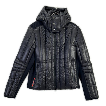 PRADA SPORT プラダスポーツ SGH580 ブラック ナイロン 切り替えダウンジャケット ジャケット