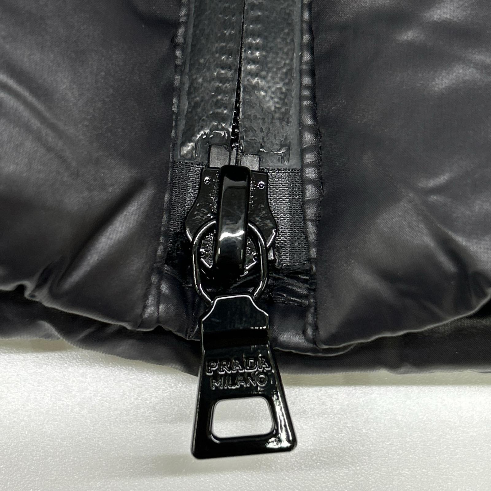 PRADA SPORT SGH580 Black Nylon Paneled Down Jacket