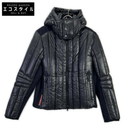 PRADA SPORT SGH580 Black Nylon Paneled Down Jacket