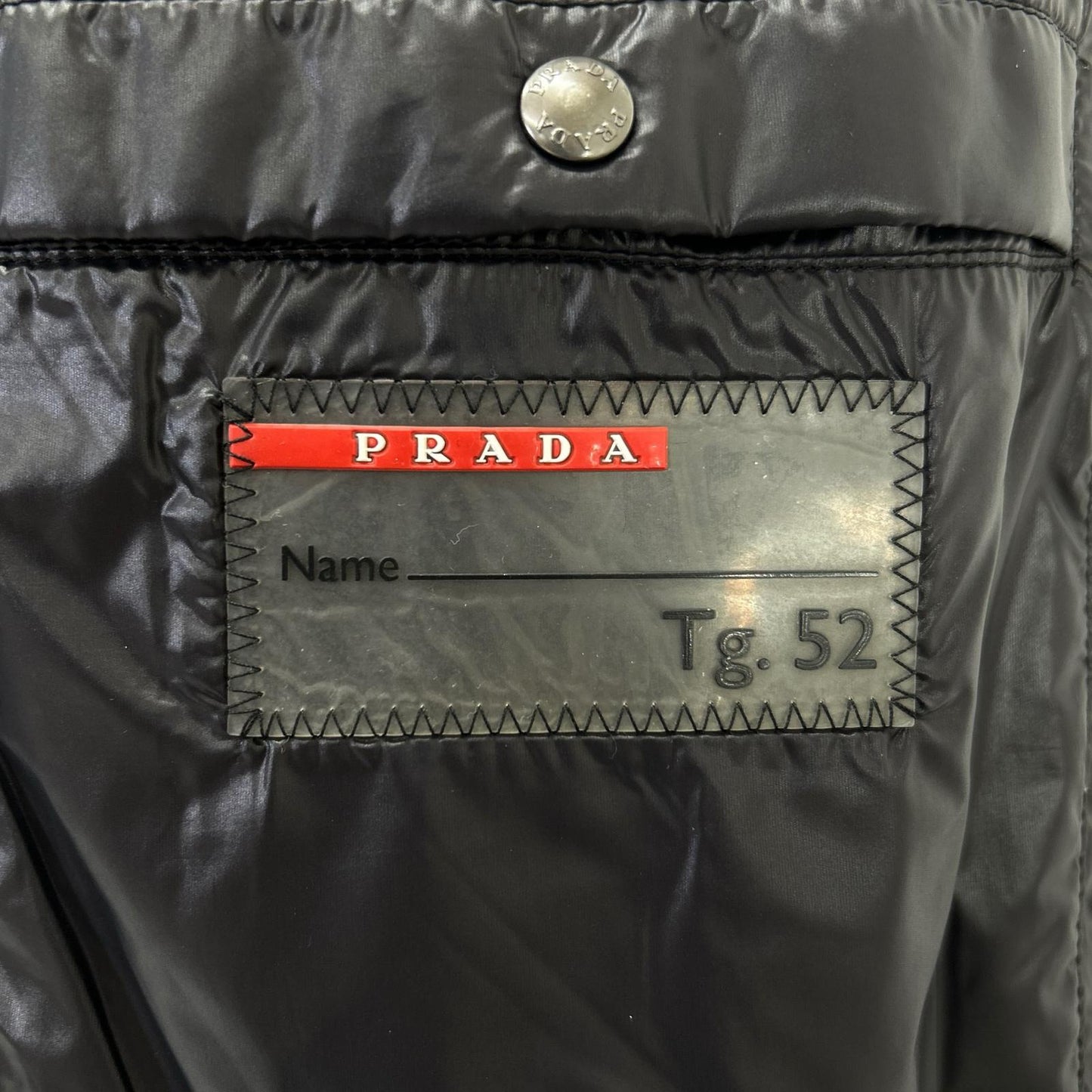 PRADA SPORT SGH580 Black Nylon Paneled Down Jacket