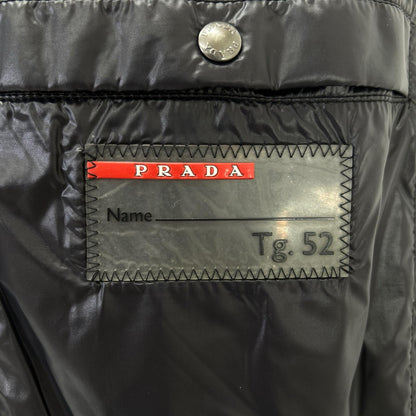PRADA SPORT SGH580 Black Nylon Paneled Down Jacket
