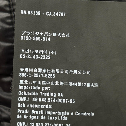 PRADA SPORT SGH580 Black Nylon Paneled Down Jacket