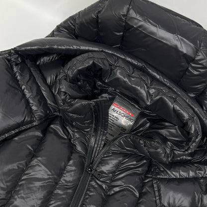 PRADA SPORT SGH580 Black Nylon Paneled Down Jacket