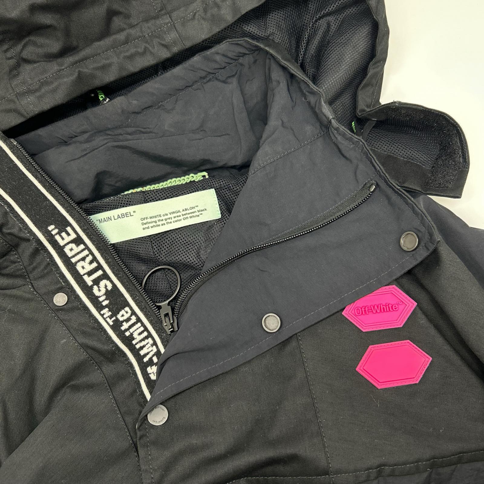 OMEA167R19C05021 Black Ski Anorak Parka Jacket L Men's