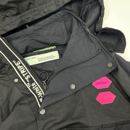 OMEA167R19C05021 Black Ski Anorak Parka Jacket L Men's
