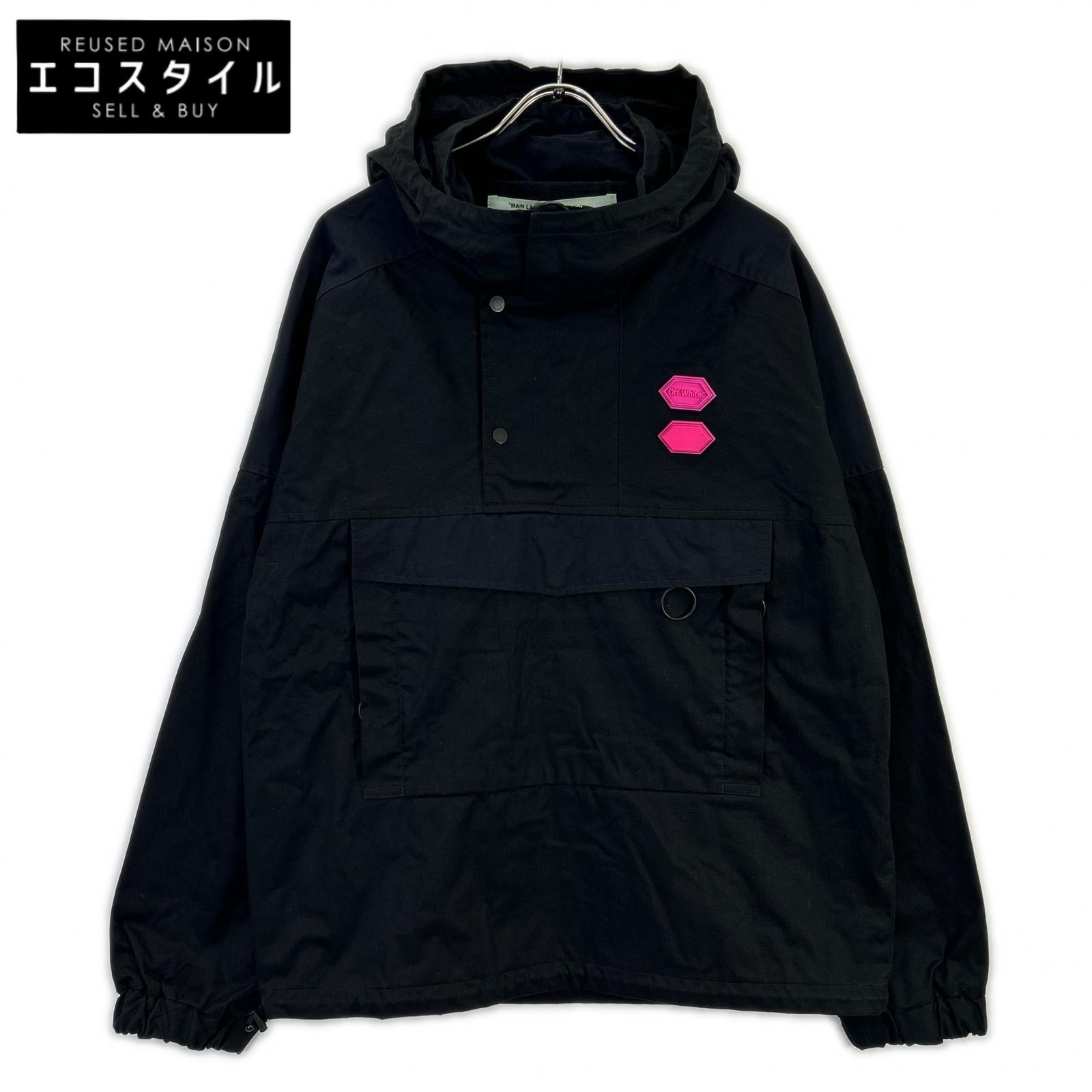 OMEA167R19C05021 Black Ski Anorak Parka Jacket L Men's
