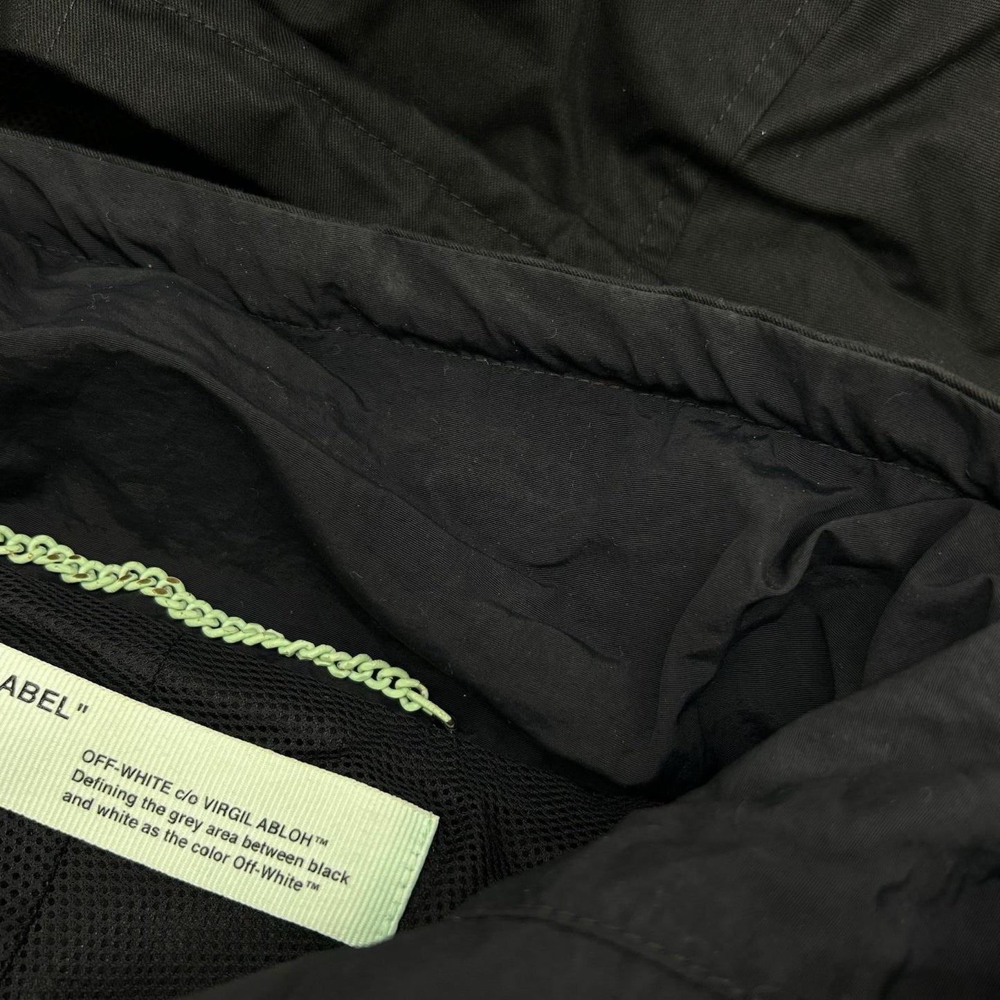 OMEA167R19C05021 Black Ski Anorak Parka Jacket L Men's