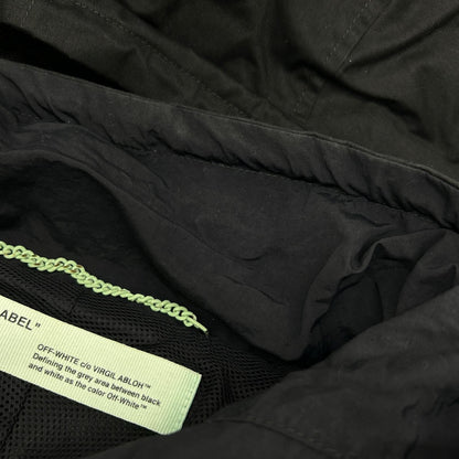 OMEA167R19C05021 Black Ski Anorak Parka Jacket L Men's