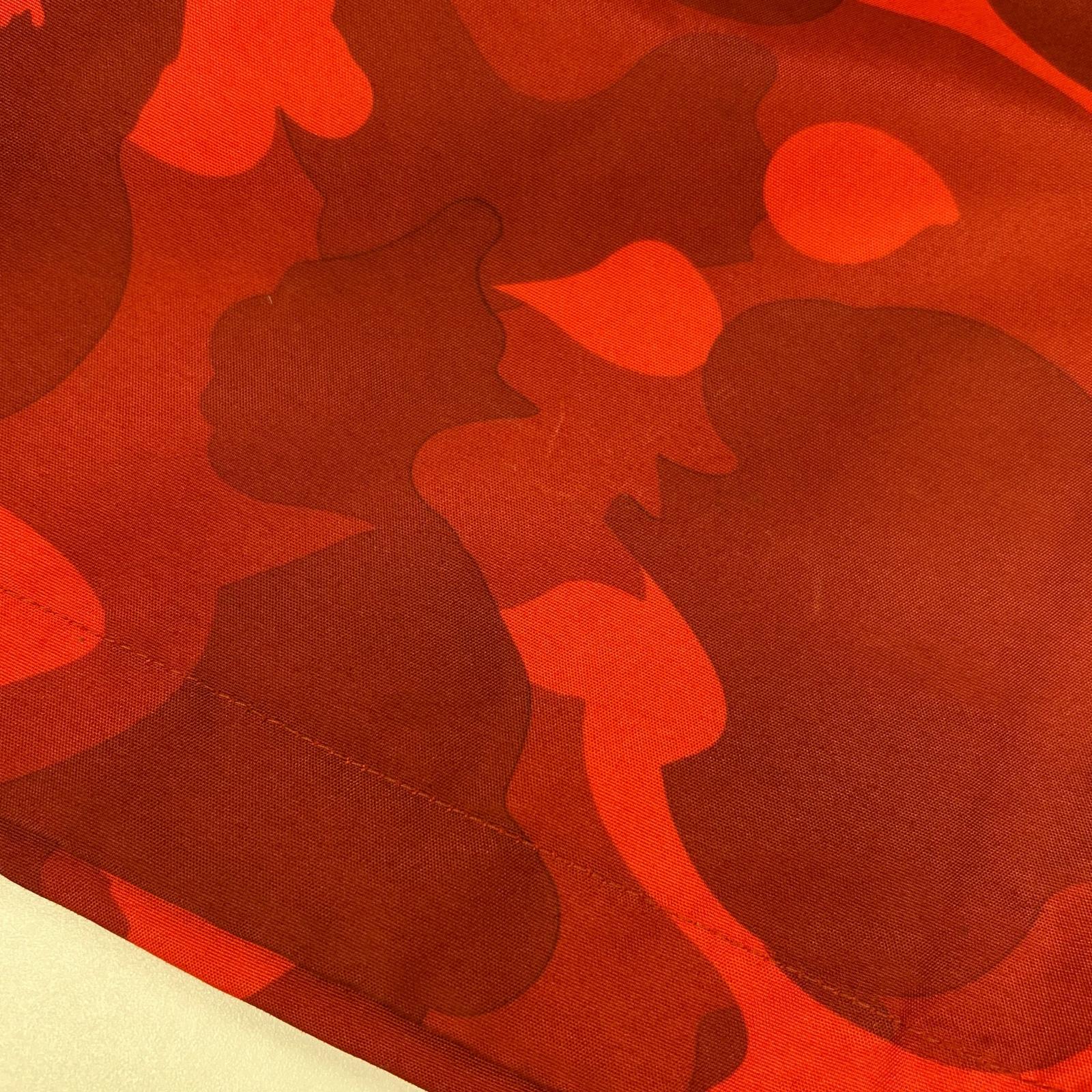 A BATHING APE BAPE 001LJA301009X 红蓝色猿猴迷彩尼龙登山套头衫夹克