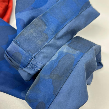 A BATHING APE アベイシングエイプ 001LJA301009X レッド×ブルー サルカモ ナイロン マウンテン プルオーバーパーカ ジャケット