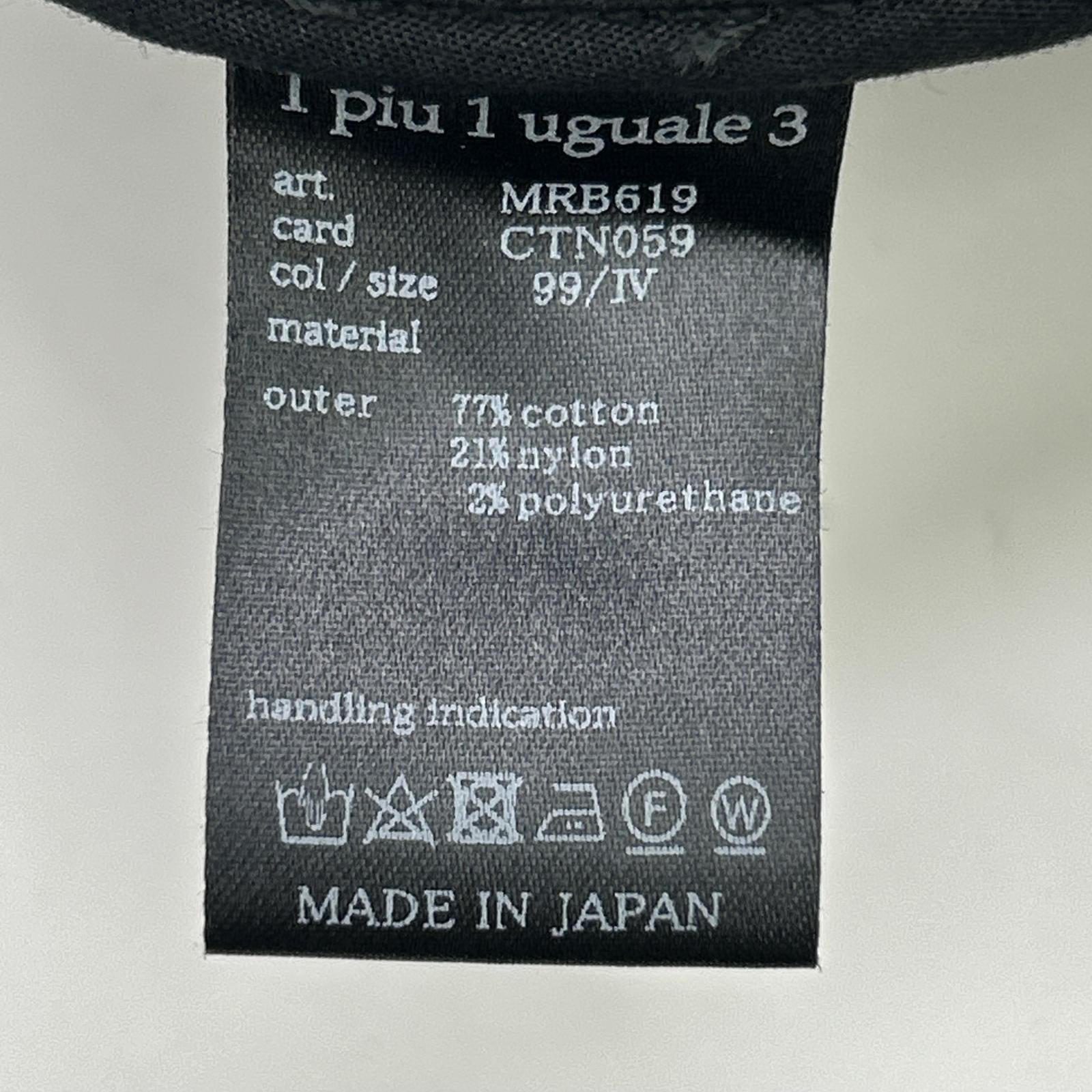 1piu1uguale3 ウノピゥウノウグァーレトレ MRB619-CTN059 23SS